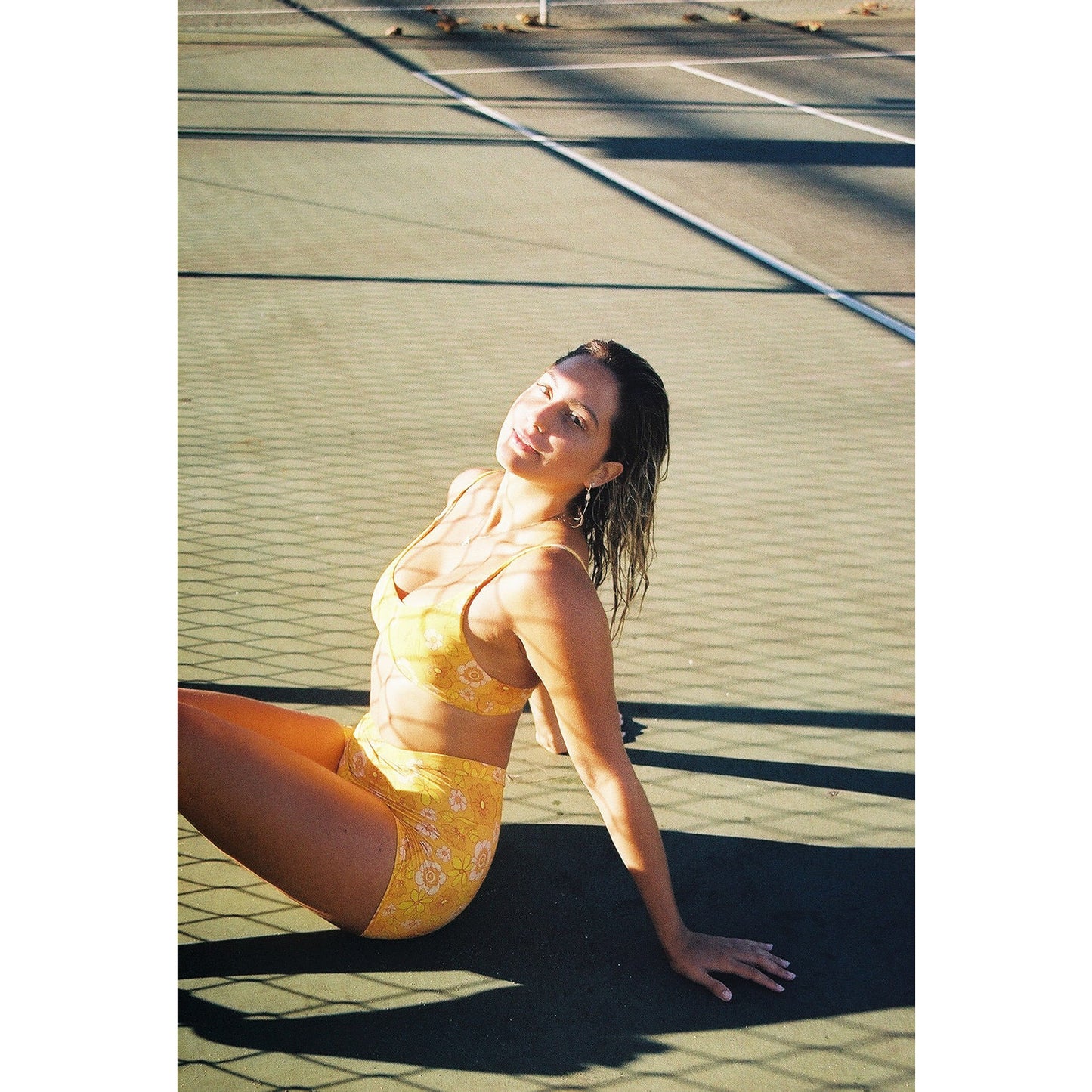 Orange Blossom Scoop Neck Top