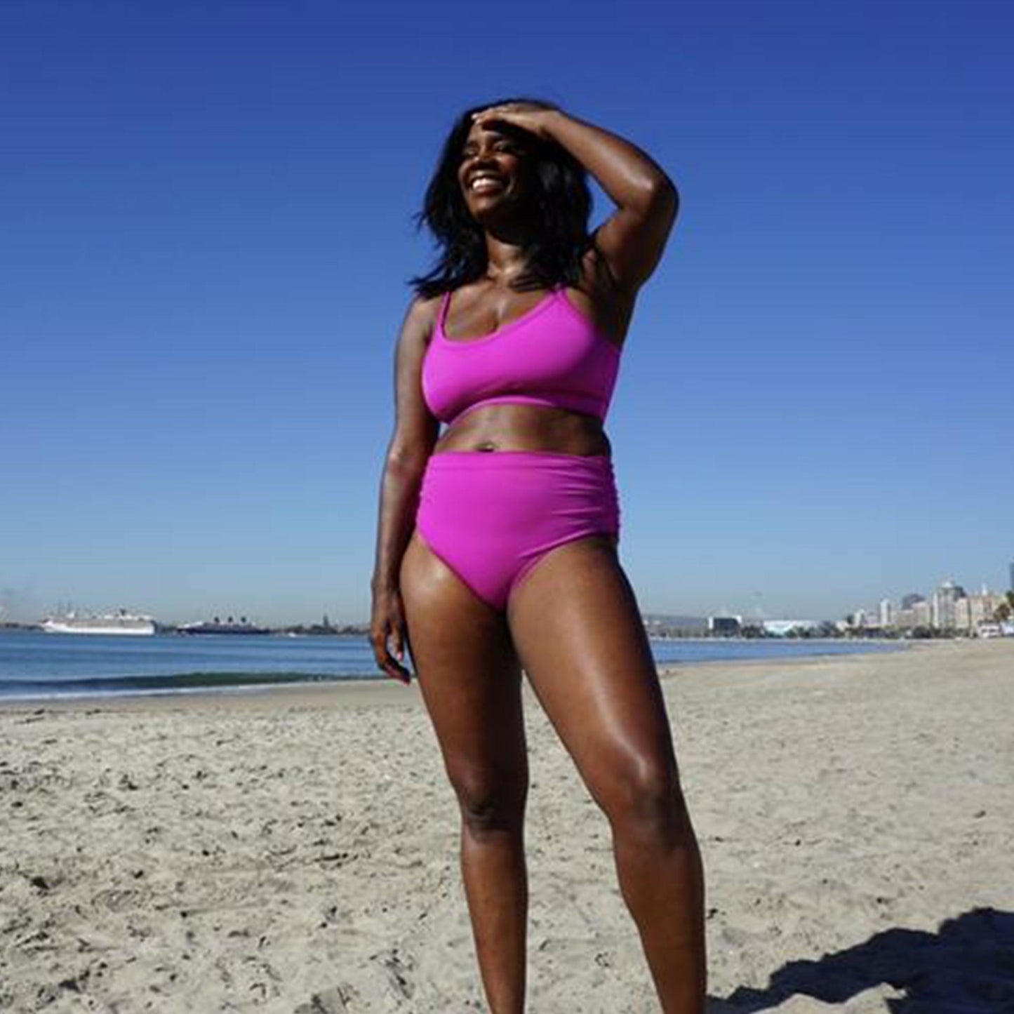 Pitaya High Waist Ruched Bottom - Do Good Swimwear