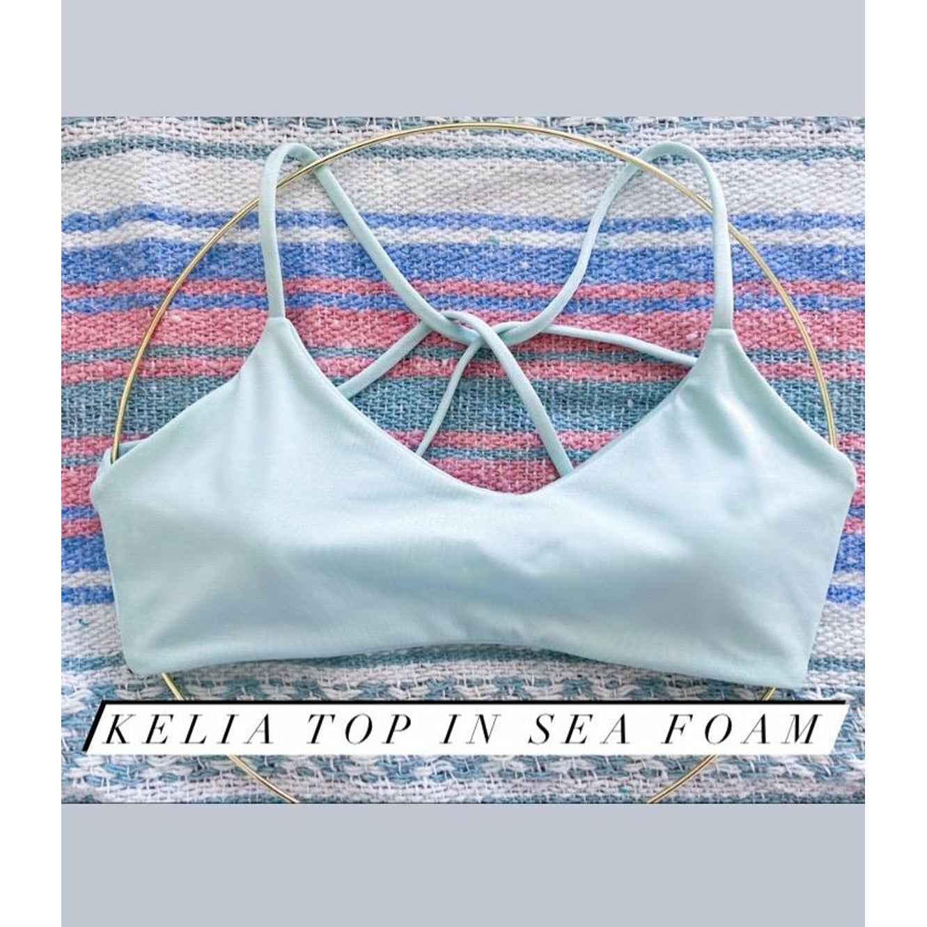 Kelia Reversible Twist Back Bikini Top - Do Good Swimwear